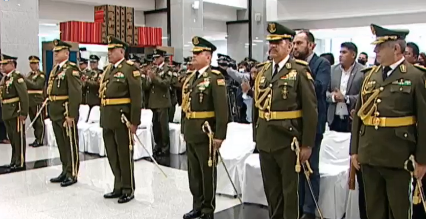 Presidente Arce posesiona a los nuevos generales de la Policía&hellip;