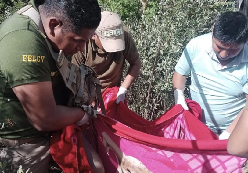 Mujer fue encontrada sin vida en la comunidad Piedritas, en el municipio de Camiri, fue víctima de dos sujetos que la siguieron