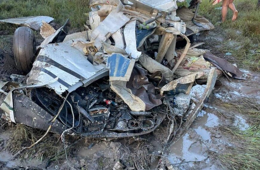 Terrible accidente de una avioneta cerca del aeropuerto de Santa Ana del Yacuma