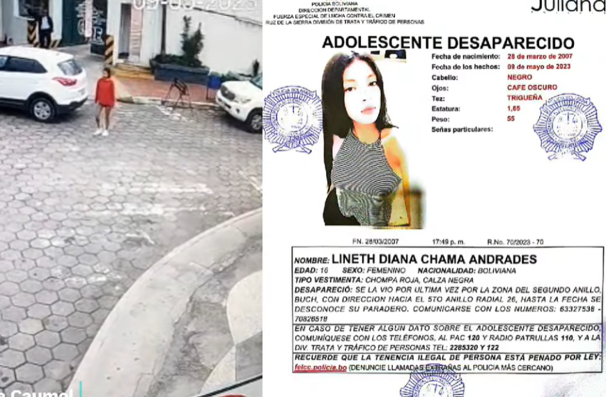 Agentes policiales hallan el celular de Lineth Chama, que estaba en pesosión de un menor de edad que lo compró en un mercado chino
