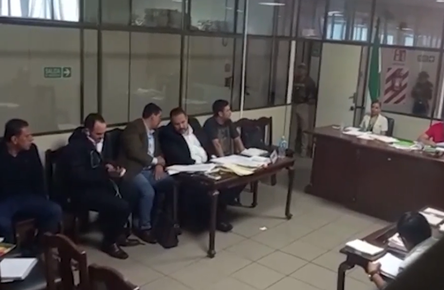 Concejal Federico Morón es trasladado hasta el Palacio de Justicia, y la Fiscalía solicita detención preventiva por 180 días en la cárcel.