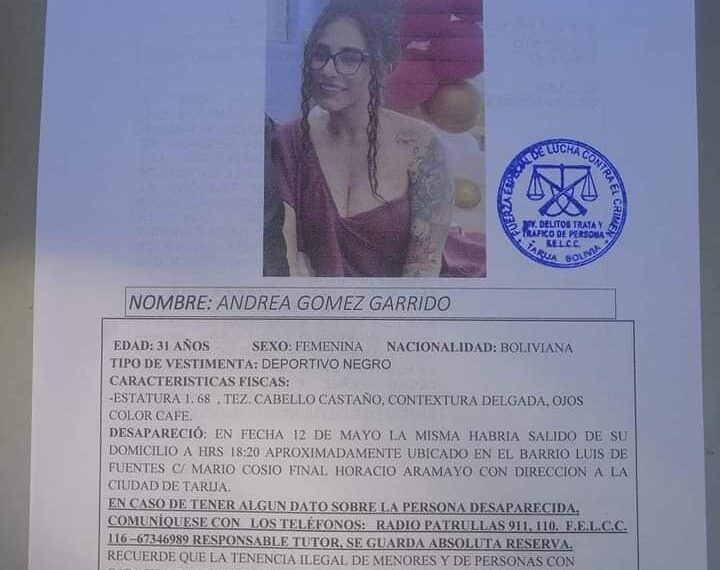 Joven desaparecida desde hace seis días, es hallada muerta en un hotel de Tarija