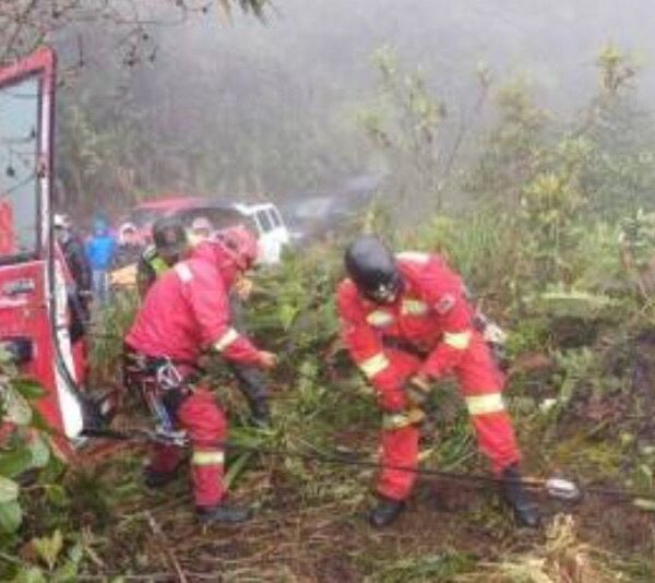 Fatal accidente: tres muertos y siete heridos tras embarrancamiento en los Yungas