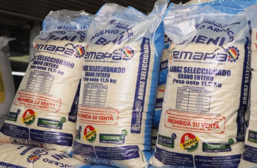 Gobierno prevé mayor oferta de arroz para marzo