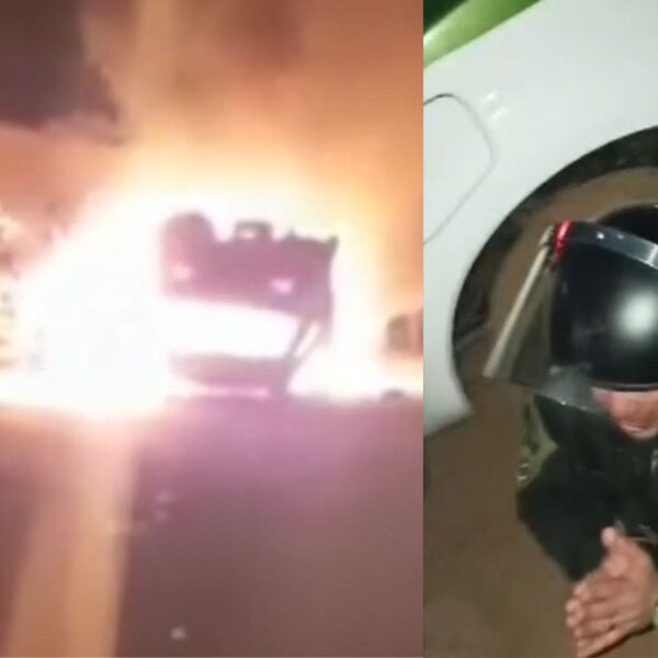 (Video)Tensión en Yacuiba: Enfrentamientos en desbloqueo dejan varios heridos y policías como rehenes