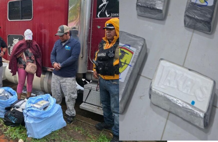 FELCN APREHENDE A DOS PERSONAS EN LA CARRETERA BIOCEÁNICA TRANSPORTANDO…