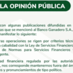 Banco Ganadero aclara que préstamo a hijo del presidente Arce fue otorgado bajo…