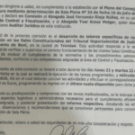 Consejo de la Magistratura interviene Tribunal mientras se desarrollan audiencias sobre temas electorales