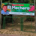Parque Urbano El Mechero: abandono con letrero nuevo
