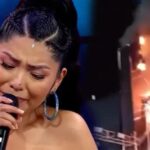 Se incendia el escenario durante concierto de Yarita Lizeth en Perú