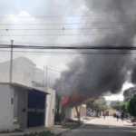 Reportan incendio en una vivienda en la zona del tercer anillo y Mutualista