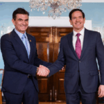 Rodrigo Paz se reúne con el secretario de Estado de Estados Unidos, Marco…