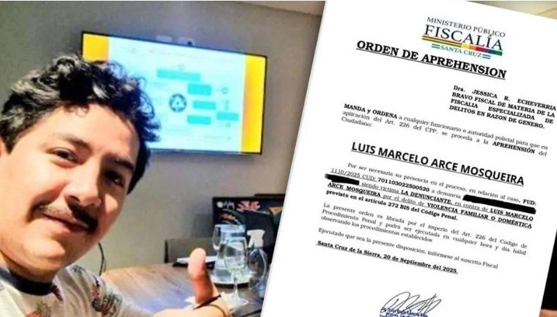 Interpol activa sello rojo contra Marcelo Arce Mosqueira, hijo del…