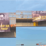 Polémico cartel genera rechazo en la zona Pampa de la Isla