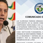 FFAA RESPONDEN A LARA: “NUESTRO COMPROMISO ES CON LA DEMOCRACIA, NO CON PROYECTOS&hellip;