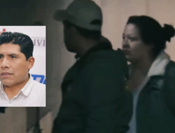 Esposa de Franklin Flores es trasladada a Obrajes para cumplir cuatro meses de detención preventiva