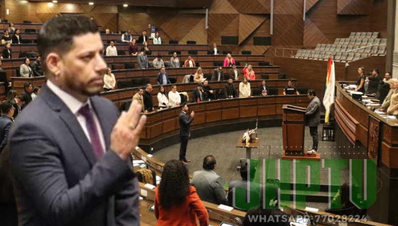 Gustavo Gutiérrez Rivero jura como diputado suplente por Alianza Popular en La Paz