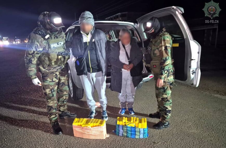 APREHENDEN A DOS PERSONAS CON COCAÍNA EN OPERATIVO EN LA&hellip;