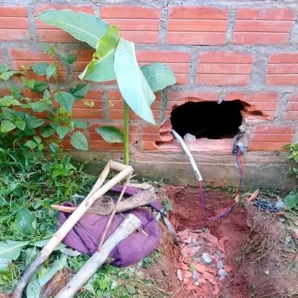 Intento de robo frustrado: hallan túnel hacia la bóveda del Banco Unión en Apolo
