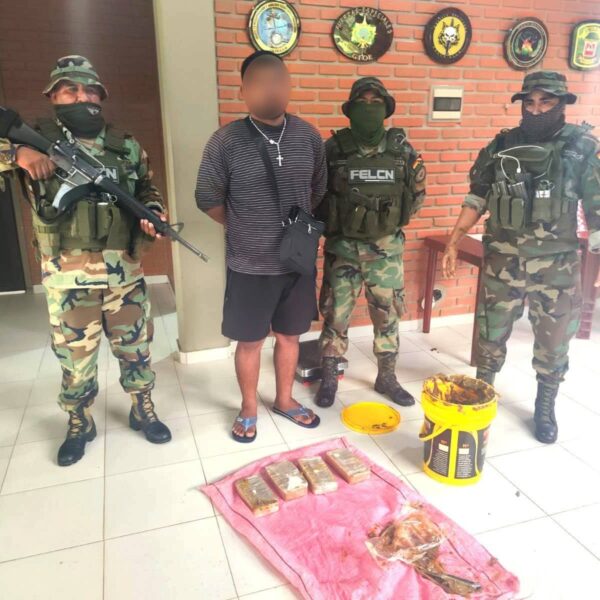 Pasajero aprehendido con pasta base de cocaína en control en la Ruta 4