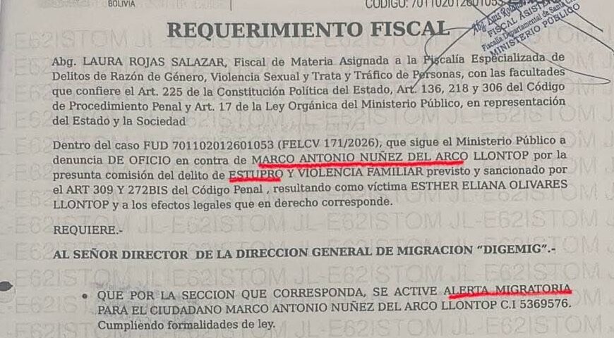 SANTA CRUZ: CITAN A DECLARAR AL PASTOR MARCO NÚÑEZ Y&hellip;
