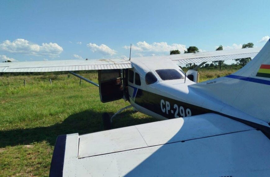 Avioneta con matrícula boliviana y cargamento de cocaína es interceptada&hellip;