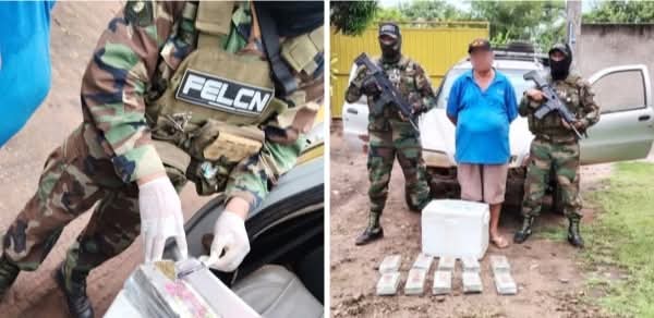 FELCN secuestra marihuana oculta en una conservadora en terminal de buses de San Matías