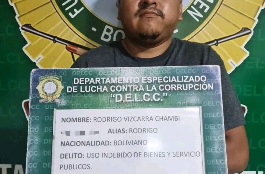 Exdirector de DIRCABI en Santa Cruz queda prófugo tras escapar…