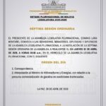 ALP convoca a sesión para interpelar al ministro de Hidrocarburos por calidad de&hellip;