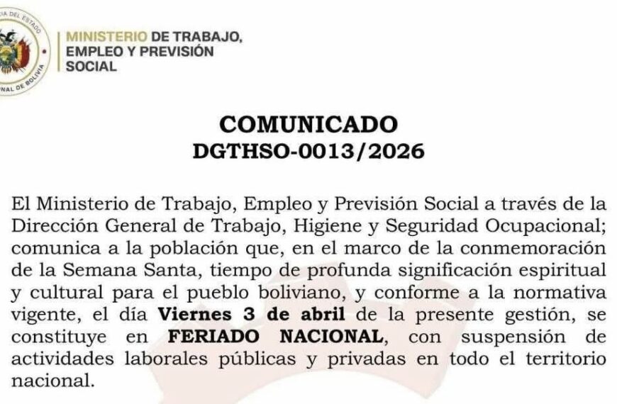 Horario continuo y feriado nacional por Semana Santa