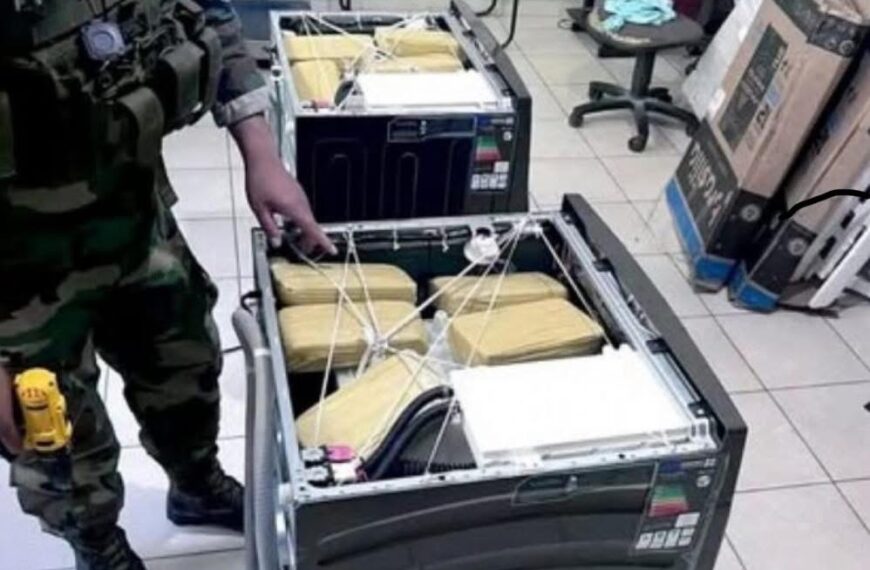 Droga oculta en lavadoras: interceptan envío de pasta base en terminal de buses