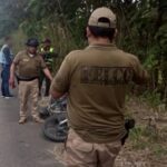 Crimen en el trópico: hallan a un hombre baleado junto a su motocicleta