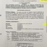 Observan proyecto de ley municipal por presunta falta de respaldo legal sobre terrenos
