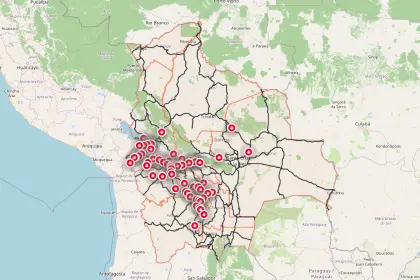 MÁS DE 60 PUNTOS DE BLOQUEO MARCAN EL INICIO DE LA JORNADA EN BOLIVIA