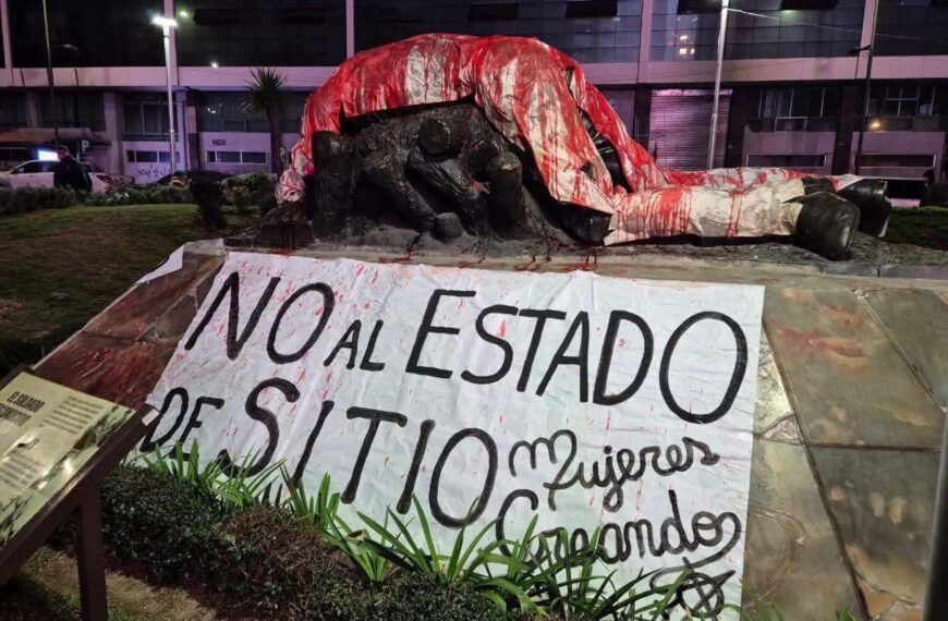 Vandalizan el monumento al Soldado Desconocido en La Paz y…