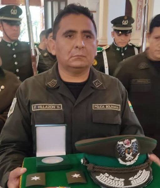 Coronel Franklin Villazón fue destinado a Potosí por disposición del Comando General de la Policía