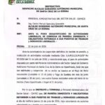 Alcalde instruye el retorno inmediato del personal de salud a sus funciones