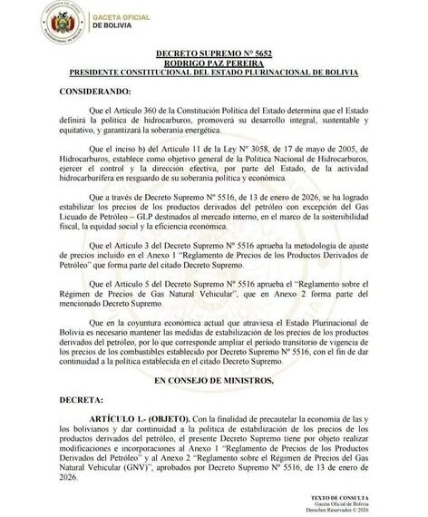 Gobierno prorroga por un año el precio fijo de los combustibles y fija nuevo mecanismo de ajuste