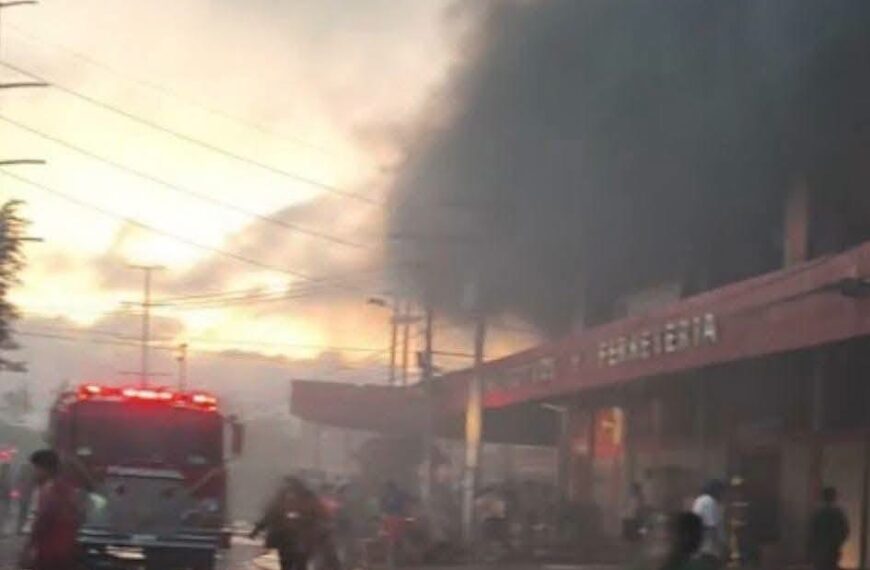 Feria Barrio Lindo sufre cuantiosas pérdidas tras incendio de gran magnitud