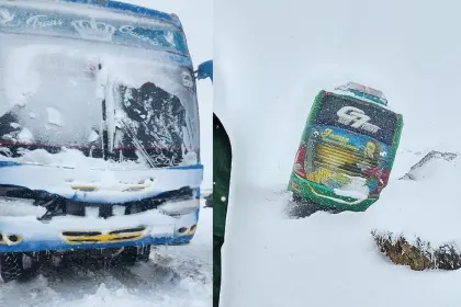 REPORTAN LA MUERTE DE UNA NIÑA TRAS QUEDAR ATRAPADA EN UN BUS POR LA NEVADA EN COCHABAMBA