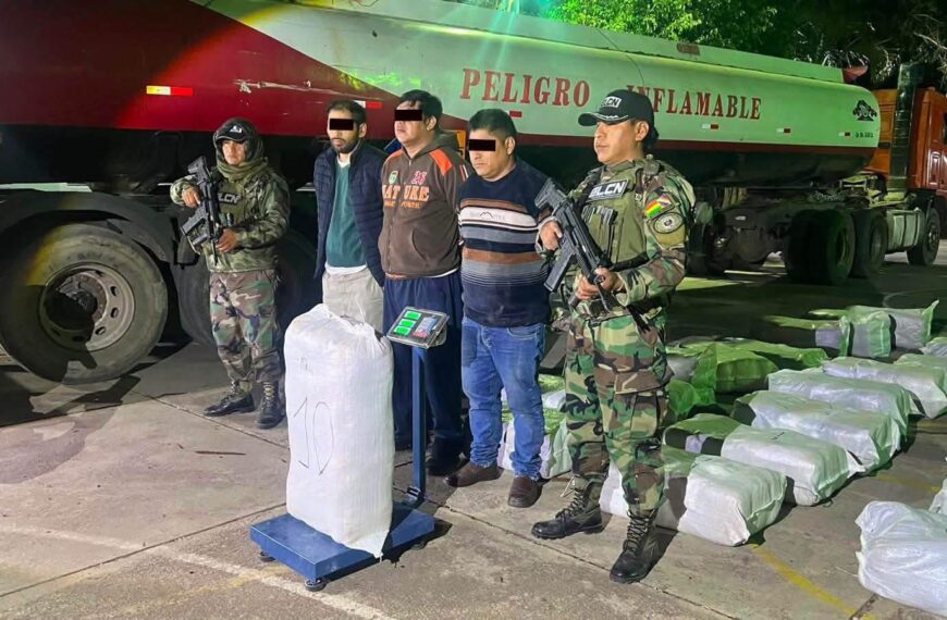 Incautan más de 355 kilos de marihuana ocultos en una cisterna; hay tres aprehendidos